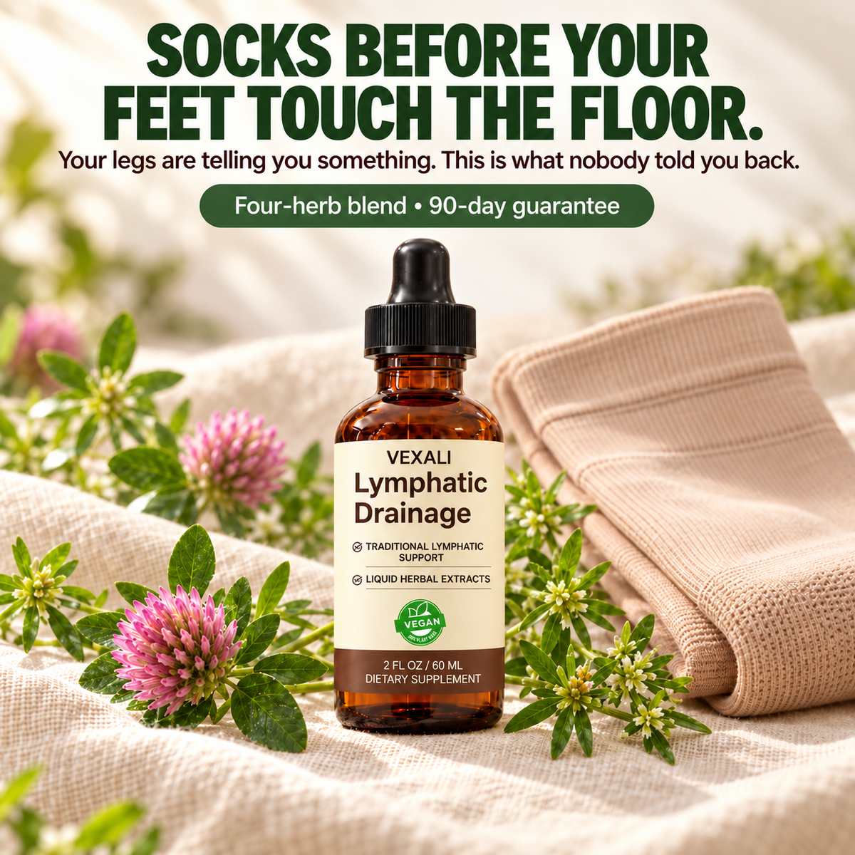 SOCKS BEFORE YOUR FEET TOUCH THE FLOOR.
